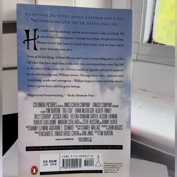 📖 Vintage Stunning Big Fish 2003 Trade Paper Back Book by Daniel Wallace 📚 - Picture 5 of 14